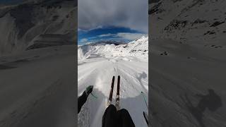 Fresh snow in New Zealand 🇳🇿☃️ ski queenstown winter insta360 backcountryskiing skiing [upl. by Khano]