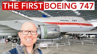 Detailed tour through the FIRST Boeing 747 prototype  RA001 at the Museum of Flight in Seattle [upl. by Kosaka557]