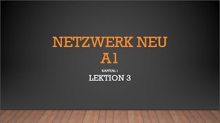 German A1 Netzwerk Neu For Beginners  Kapital 1  Lektion 3 HindiUrdu [upl. by Sarad569]