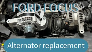 Alternator replacement on 2006 Ford Focus Similar with most cars [upl. by Marcie]