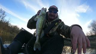 Late Fall Kayak Fishing for Walleye w Cranks 2024 [upl. by Rivi291]