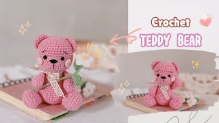 crochet teddy Bear P1crochet handmade diy teddybear [upl. by Brenk]