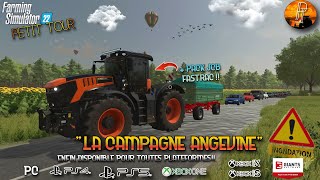 PETIT TOUR 🇫🇷 LA CAMPAGNE ANGEVINE ENFIN DISPO SUR TOUTES PLATEFORMES  FARMING SIMULATOR 22 PS5 [upl. by Anadal]