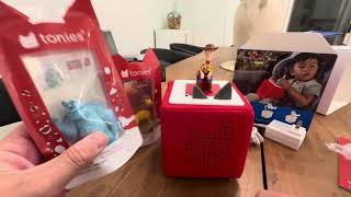 Toniebox Audio Player Starter Set with Woody Lightning McQueen Unboxing [upl. by Isla]