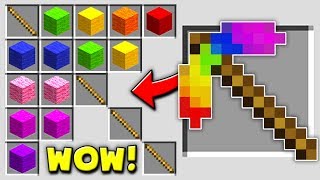 Minecraft Steve Saga  HOW TO MAKE THE RAINBOW PICKAXE INSANE [upl. by Wade]