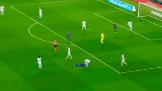 MESSI GETS REVENGE ON RAMOS FOR FOUL ON SUAREZ [upl. by Rawley821]