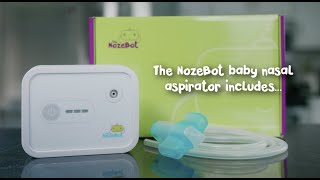 How to Use The NozeBot Baby Nasal Aspirator The Parents Guide [upl. by Ereveneug459]