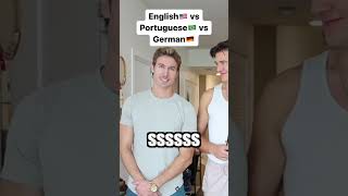 English vs German vs Portuguese comedy [upl. by Uehttam]