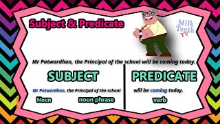 Learn Subject and Predicate in English Grammar [upl. by Chuipek]