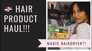 DOMINICAN HAIR PRODUCT HAUL MAGIC HAIRDRYER MUST WATCH [upl. by Ifill]