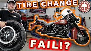 How NOT to Change a Harley Tire Could You Do Better [upl. by Selmore]