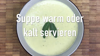 Fruchtige Lauchsuppe Porree mit Apfelsaft  Rezept [upl. by Hanahsuar466]