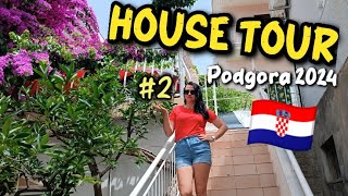 HOUSE TOUR  PODGORA 🌴 Ubytování promenáda  Apartments Sisarić  CHORVATSKO 2024 🇭🇷 DEN 2 [upl. by Ylrebme]