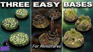 Three Quick and Easy Basing Ideas for Your Miniatures [upl. by Alimak389]