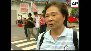 KMT protest against removal of memorial wall to Chiang Kaishek [upl. by Aramal]