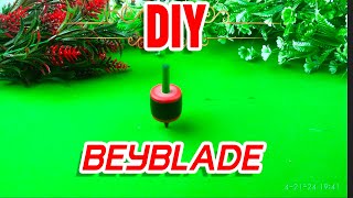 How to make Beyblade with launcher High speed spinner Easy To Make Home Made Beyblade Home Equipment [upl. by Haida]