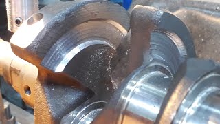 Crankshaft lightening crankshaft machineshop machining shorts short shortvideo [upl. by Noam116]