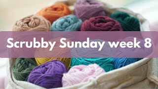 Scrubby Sunday week 8  Crochet and Knit Washcloths for Donation [upl. by Aisor513]