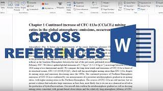 How to make cross references in word [upl. by Goddart]