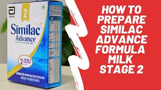 How To Prepare Similac Advance Formula Milk Stage 2 in Hindi With English Subtitles [upl. by Risa]