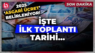 Milyonlarca yurttaşın gözü kulağı burada Asgari ücret için ilk toplantı tarihi belli oldu [upl. by Inobe672]