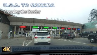 4K Crossing the USA Canada Border by Car via the Peace Bridge in Buffalo New York [upl. by Heinrich]