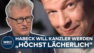 ROBERT HABECK quotHöchst lächerlichquot Grüner Wirtschaftsminister macht KanzlerKandidatur offiziell [upl. by Sudderth]