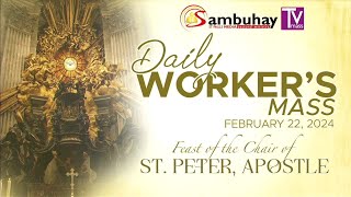 Sambuhay TV Mass  February 22 2024  Feast of the Chair of St Peter Apostle [upl. by Marylin]