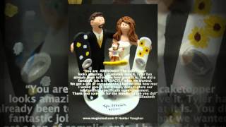 Ski and Snowboarding Wedding Cake Toppers [upl. by Esinereb353]