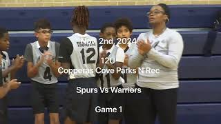 12U Spurs vs Warriors Game 1 CCPR [upl. by Kcyrred88]