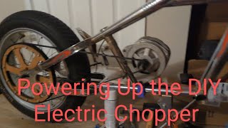 1st Time Powering Up the DIY Electric Chopper [upl. by Hammock]