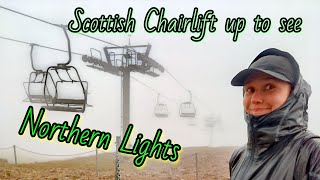 Aurora Borealis Up the Glenshee Chairlift In Scotland 12082024 [upl. by Sirhc]