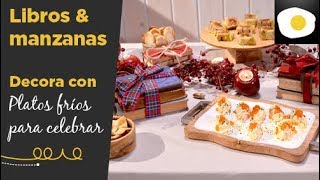 Decora tu mesa con libros manzanas y bellotas  Platos fríos para celebrar [upl. by Spearing542]