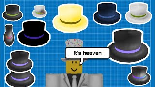 HOW TO GET A WHITE BANDED RED TOP HAT FOR 150R Roblox [upl. by Dat]