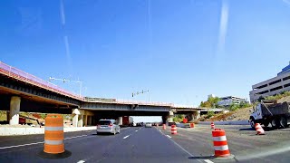 Construction Update I66 Express Lanes  Autumn 2022 Eastbound TimeLapse Trip [upl. by Akihsal622]