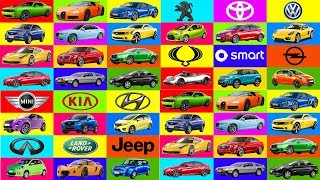 A to Z Brand of cars names Transportation for kids Learning street vehicles names Cars for kids [upl. by Jenn198]