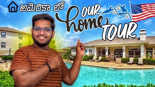 Our Home Tour in USA 🏡🇺🇸  Student Accommodation in USA 🤑 vlog india usa [upl. by Netsirc452]