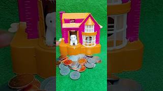 Poppy bank dog coin eating house 🏠 asmar short video piggy bankAtt412shorts funny trending [upl. by Leopoldine741]