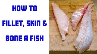 How to fillet skin and bone fish like snapper trevally kahawai kingfish tuna [upl. by Laurita999]