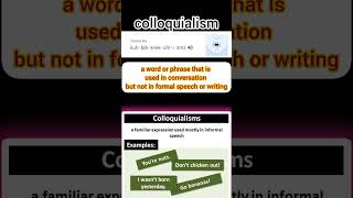 Colloquialism [upl. by Noyerb]