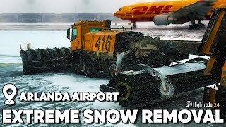 Why Arlanda Airport has never closed day out with the snow removal team [upl. by Ortrud]