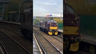 accrington railway station heritage class37 tractor 37676 0z47elr carnforth wcr [upl. by Vish]