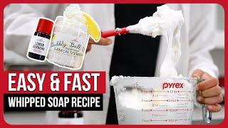 How to Make Whipped Soap Easy Soap Recipe [upl. by Gernhard297]