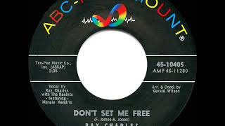 1963 HITS ARCHIVE Don’t Set Me Free  Ray Charles [upl. by Tsew]