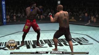 Anthony Johnson vs Frank Trigg UFC Undisputed 2010 [upl. by Lewan674]