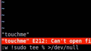 vi  save file with root rights [upl. by Oah]