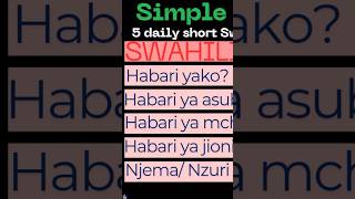 Simple Greetings in Swahili 2ndgrade funny greetings simplegreetings swahiligrammar [upl. by Dollie]