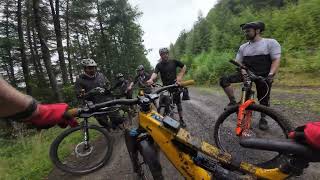 Wet Yair Forest fun and carnage  MTB Scotland  Nukeproof Megawatt [upl. by Ellinnet]