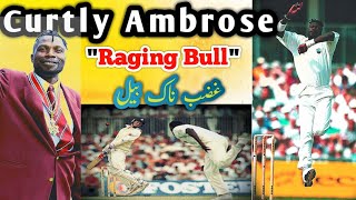 Curtly Ambrose  West Indies Dangerous bowler  curtly ambrose raging bull [upl. by Faden]