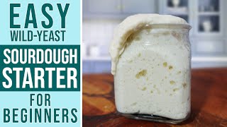 SOURDOUGH STARTER RECIPE  Maintenance Guide  Perfect for Beginners step by step [upl. by Konstantine]